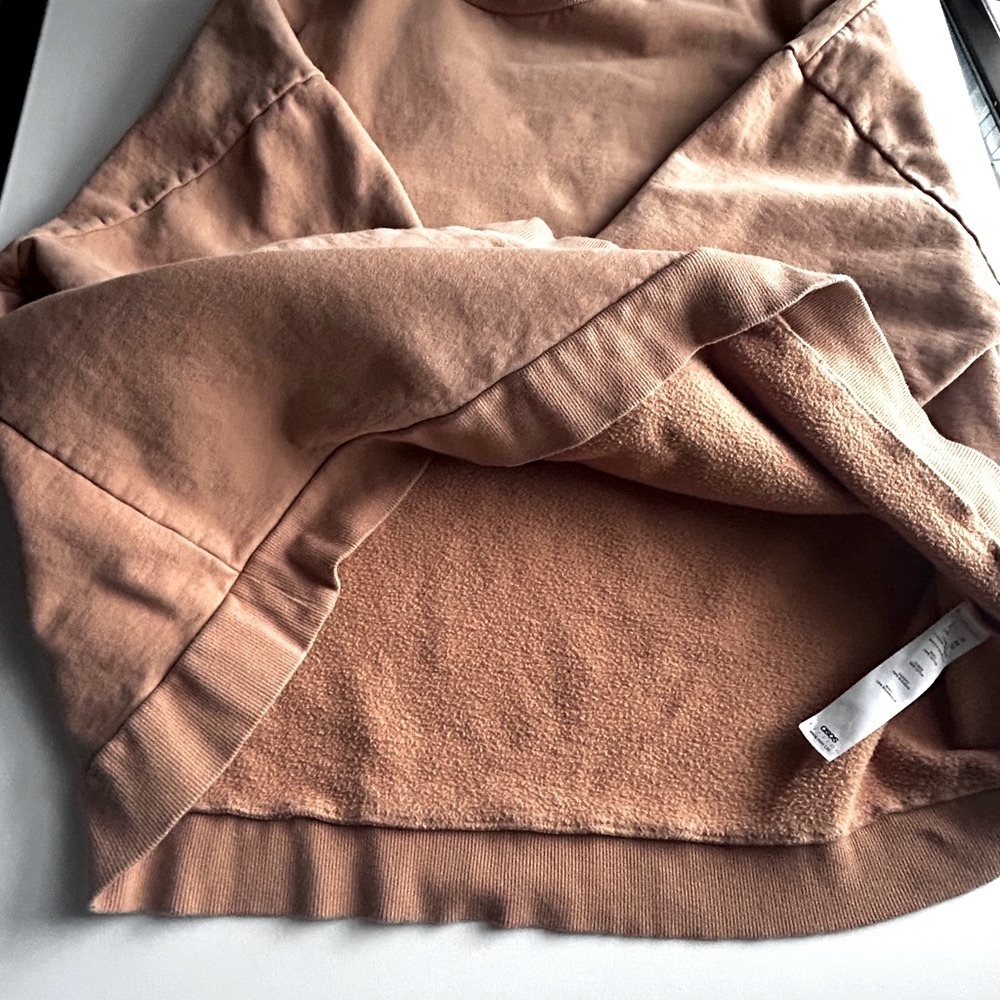 ASOS Mens Cotton Sweatshirt Tan Khaki Sweater Crew Neck Relaxed Casual Fit XL - Picture 11 of 12